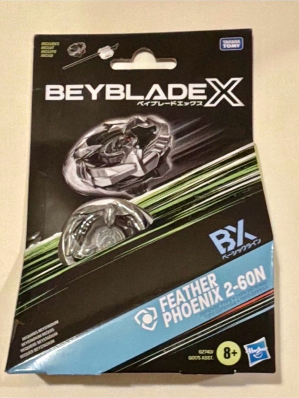 Beyblade X Feather Phoenix 2-60N Top w/ Launcher Brand New Tamara Tomy Hasbro